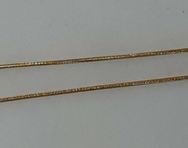 Schlangenhalskette aus 585er Gold, Länge: 45,5 cm, Gewicht: 3,5g