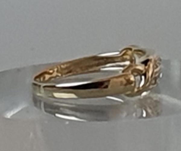 Diamantring aus 585er Gelbgold, Größe 49, Gewicht: 1,6g