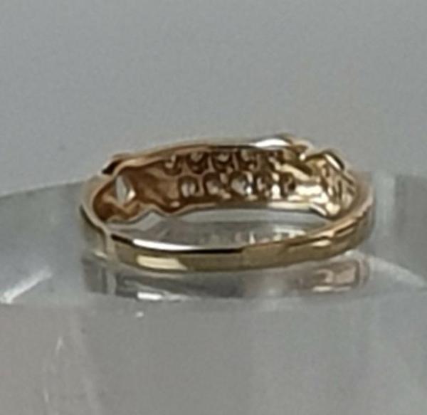 Diamantring aus 585er Gelbgold, Größe 49, Gewicht: 1,6g