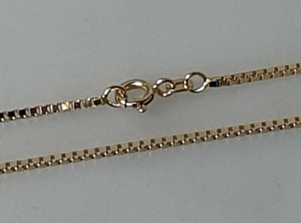 Venezianerhalskette aus 585er Gold, Länge 55,0 cm, Gewicht: 7,6g