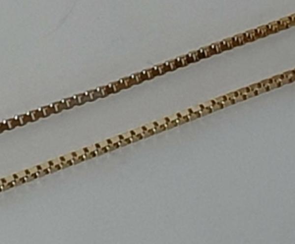 Venezianerhalskette aus 585er Gold, Länge 55,0 cm, Gewicht: 7,6g