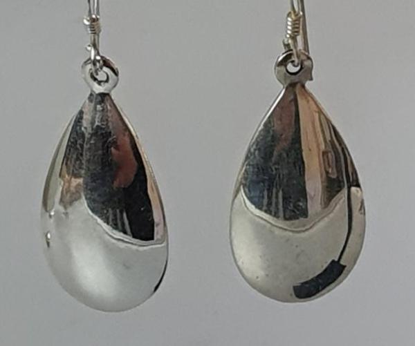 Ohrhänger -Tropfen- aus 925er Sterlingsilber, Gewicht: 5,1g