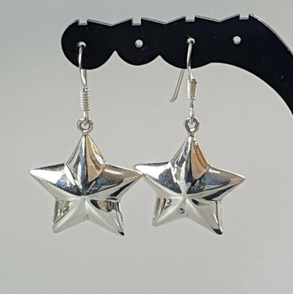 Ohrhänger -Stern- aus 925er Sterlingsilber, Gewicht: 4,8g