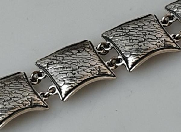 Gliederarmband aus 925er Sterlingsilber, Länge 20,0 cm, Gewicht: 25,7g