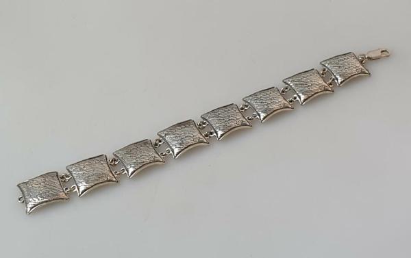 Gliederarmband aus 925er Sterlingsilber, Länge 20,0 cm, Gewicht: 25,7g