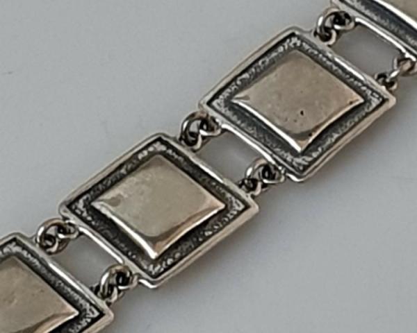 Gliederarmband aus 925er Sterlingsilber, Länge 20,0 cm, Gewicht: 21,8g