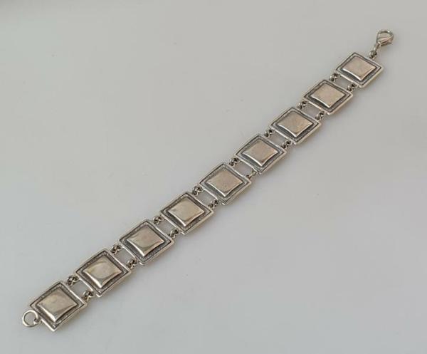 Gliederarmband aus 925er Sterlingsilber, Länge 20,0 cm, Gewicht: 21,8g