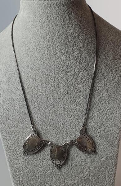 Element Halskette aus 925er Sterlingsilber, Länge 43,5 cm, Gewicht: 12,0g