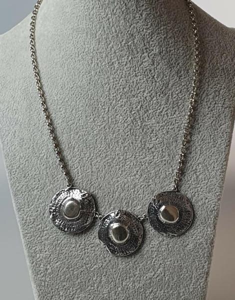 Element Halskette aus 925er Sterlingsilber, Länge 44,0 cm, Gewicht: 22,5g