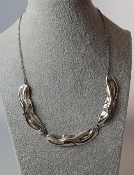 Element Halskette aus 925er Sterlingsilber, Länge 44,0 cm, Gewicht: 23,9g