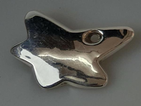 Sternbrosche aus 925er Sterlingsilber, Gewicht: 10,9g