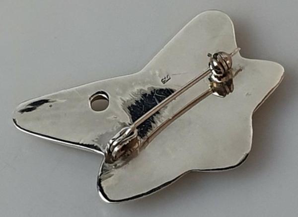 Sternbrosche aus 925er Sterlingsilber, Gewicht: 10,9g