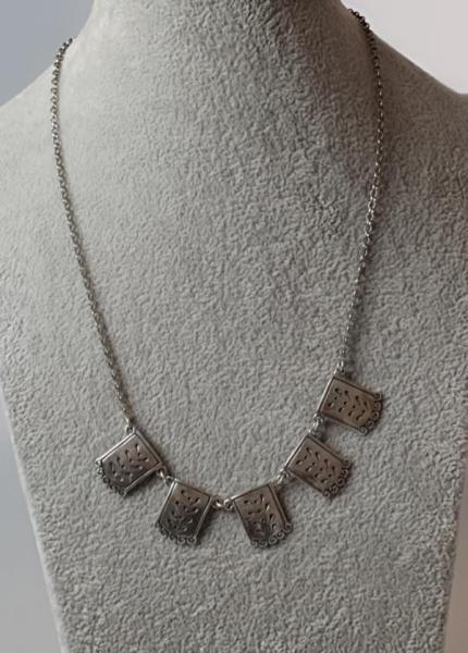 Element Halskette aus 925er Sterlingsilber, Länge 43,0 cm, Gewicht: 12,5g