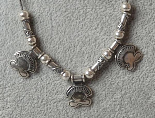 Element Halskette aus 925er Sterlingsilber, Länge 43,0 cm, Gewicht: 16,6g