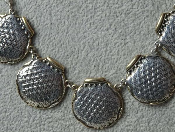 Element Halskette aus 925er Sterlingsilber, Länge 43,5 cm, Gewicht: 25,1g