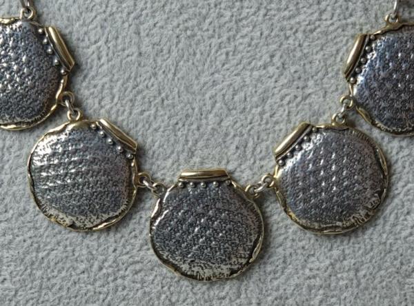 Element Halskette aus 925er Sterlingsilber, Länge 43,5 cm, Gewicht: 24,8g