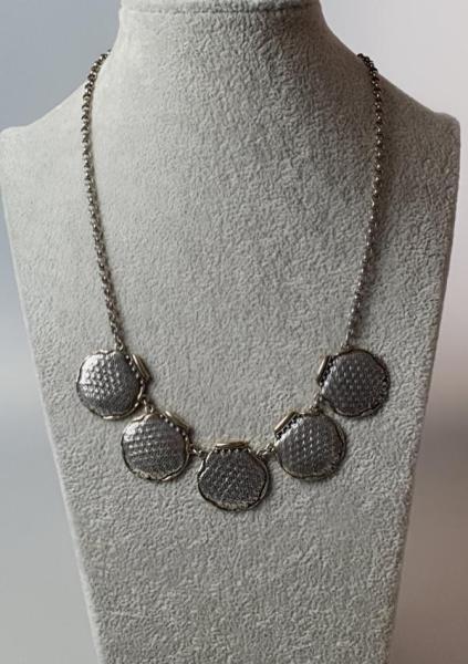 Element Halskette aus 925er Sterlingsilber, Länge 43,5 cm, Gewicht: 24,8g