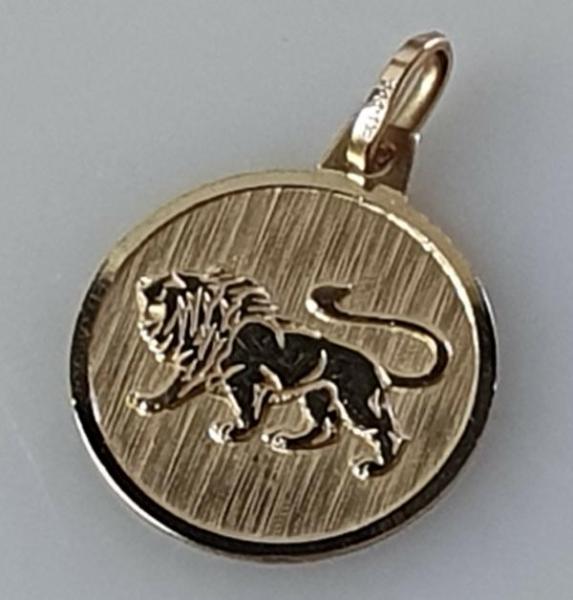 Sternzeichenanhänger Löwe aus 333er Gold, Gewicht: 1,3g