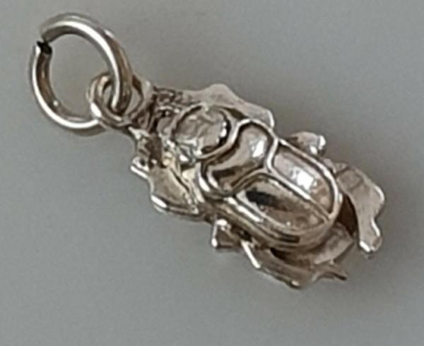Skarabäus Anhänger aus 925er Sterlingsilber, Gewicht: 3,1g