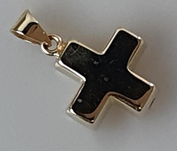 Kreuz Kettenanhänger aus 585er Gold, Gewicht: 1,8g