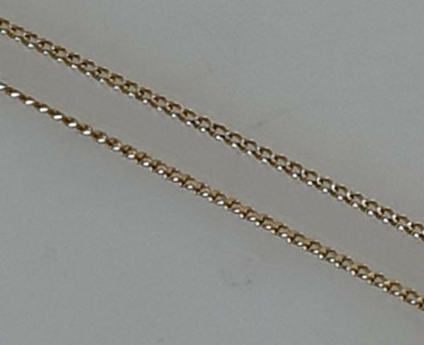 Panzerkette aus 333er Gold, Länge 61,5 cm, Gewicht: 2,2g
