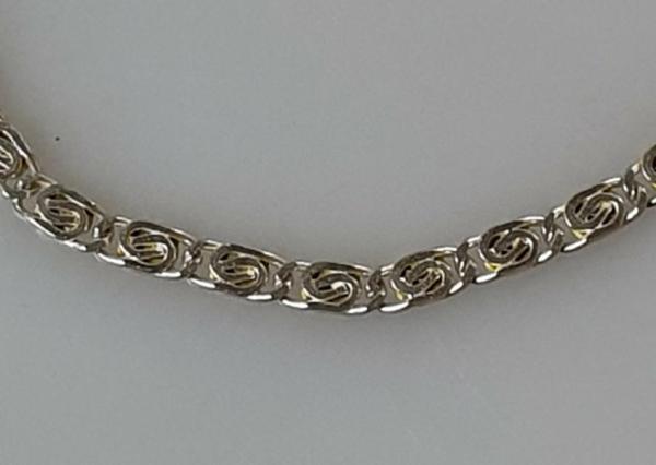 Armband im Mänder Design aus 925er Sterlingsilber, Länge 19,0 cm Gewicht: 5,3g