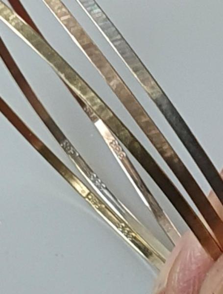 3er Tricolor Armreif, 333er Gelb-Weiß-Rotgold, Gewicht: 7,0g