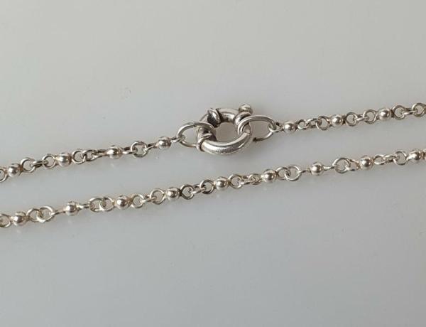 Kugelkette aus 925er Sterlingsilber, Länge: 61,0 cm, Gewicht: 12,4g
