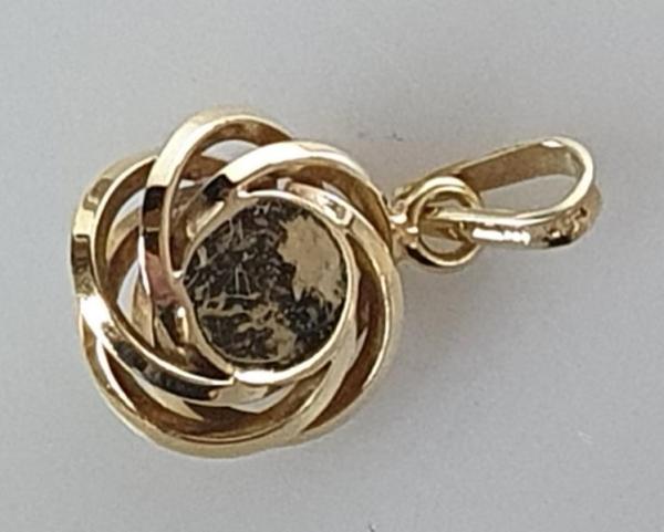 Perlen Kettenanhänger aus 585er Gold, Gewicht: 2,8g