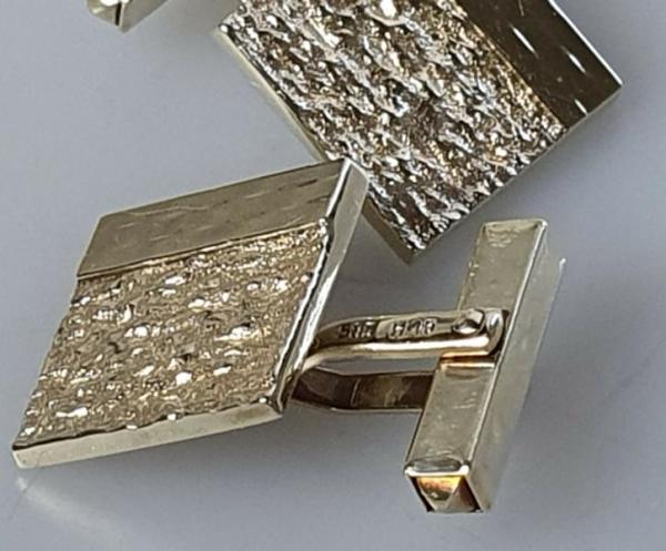 Manschettenknöpfe / Cufflinks 585 Gold, Gewicht: 9,1g