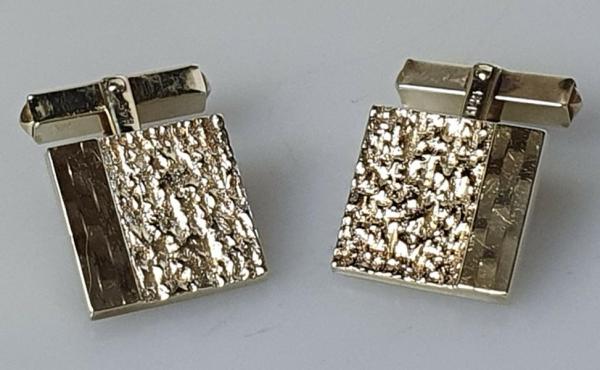 Manschettenknöpfe / Cufflinks 585 Gold, Gewicht: 9,1g