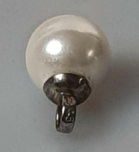 Kettenanhänger Perle 925er Sterlingsilber, Gewicht: 3,1g