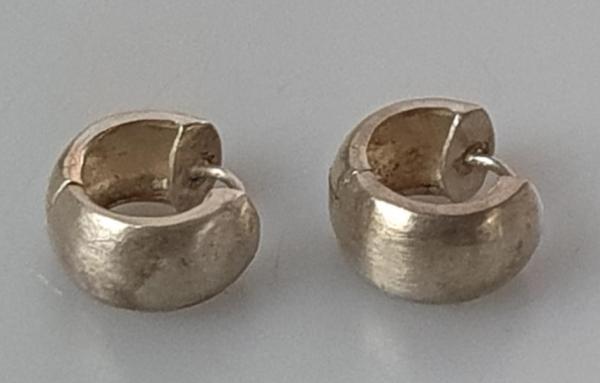 Creolen Ohrstecker aus 925er Sterlingsilber, Gewicht: 4,4g