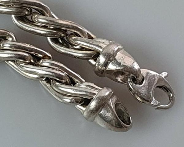 Doppelanker Armband aus 925er Sterlingsilber, Länge 19,5 cm, Gewicht: 31,5g