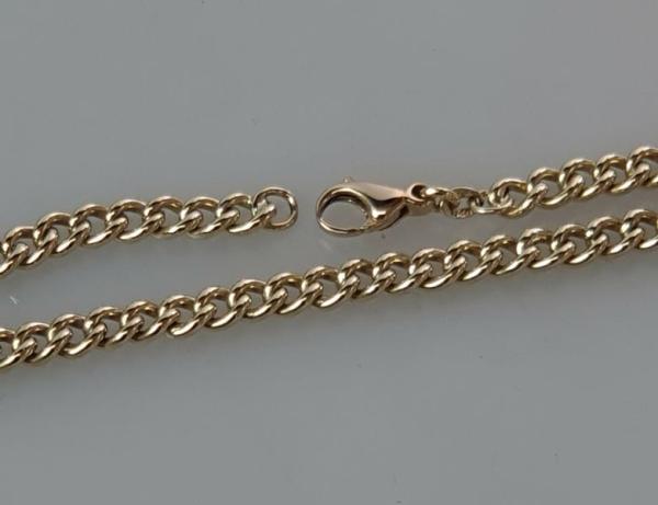 Panzerkettenarmband aus 585er Gold, Länge 21,5 cm Gewicht: 11,5g