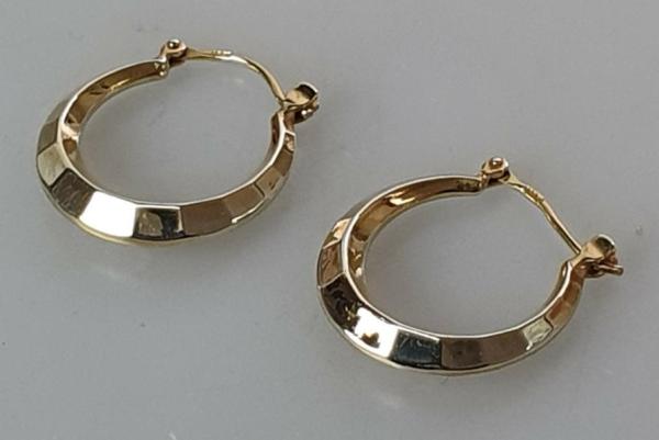 Creolen/Ohrringe aus 333er Gold, Gewicht: 1,3g