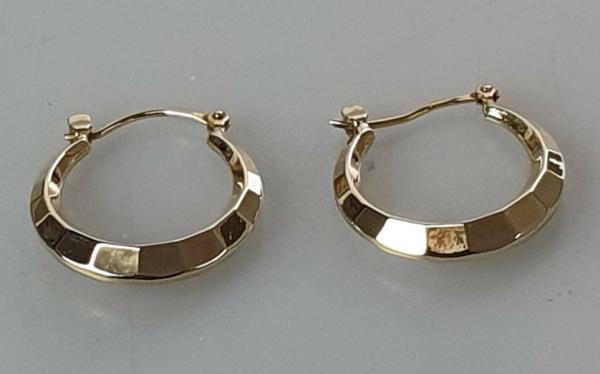 Creolen/Ohrringe aus 333er Gold, Gewicht: 1,3g