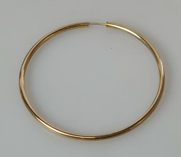 Einzelne große Creole/Ohrring aus 333er Gold, Gewicht: 1,7g