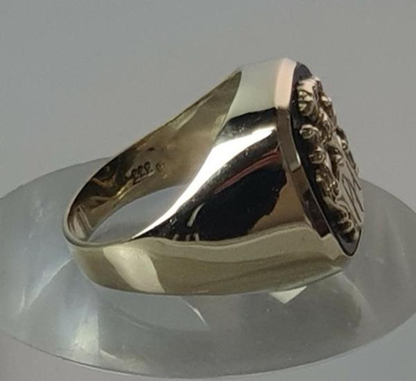 Wappen Goldring, 333er Gold, Größe 58, Gewicht: 5,8g