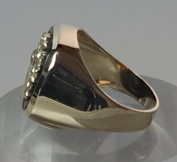 Wappen Goldring, 333er Gold, Größe 58, Gewicht: 5,8g