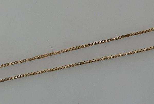 FBM Venezianerhalskette aus 585er Gold, Länge 57,5 cm, Gewicht: 3,9g