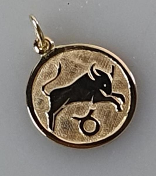 Sternzeichenanhänger "Stier", 333er Gold, Gewicht: 1,4g