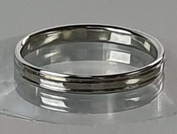 Bandring aus 585er Weißgold, Größe: 65, Gewicht: 2,9g