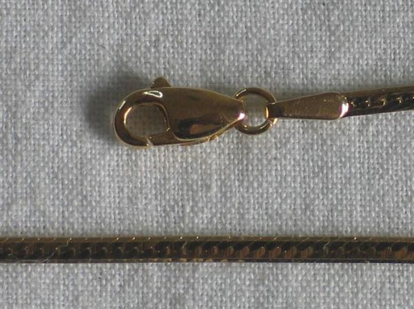 NEU Flachgliederkette aus 333er Gold, Länge 45,0 cm, Gewicht: 3,0g