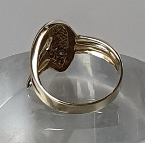 Diamantring aus 585er Gold, Größe 45, Gewicht: 1,9g