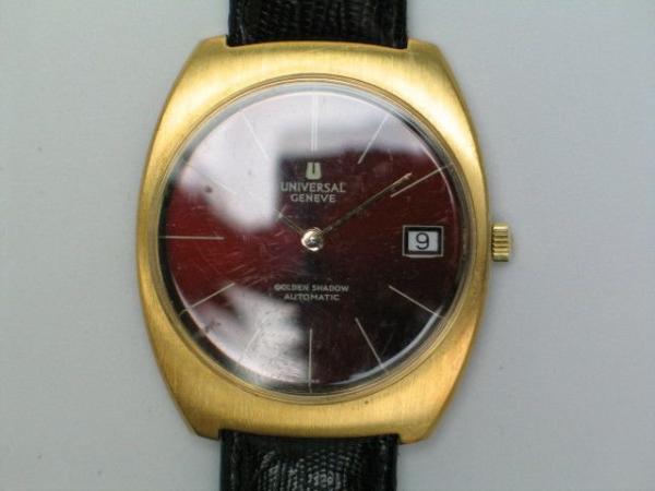 Vintage Universal Geneve Golden Shadow, Automatik, 750er Gold Herrenuhr