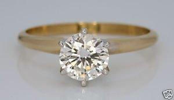 NEU Exclusiver Brillantsolitär mit 0.50 ct., 585er Gold Echtheitszertifikat, Größe 53