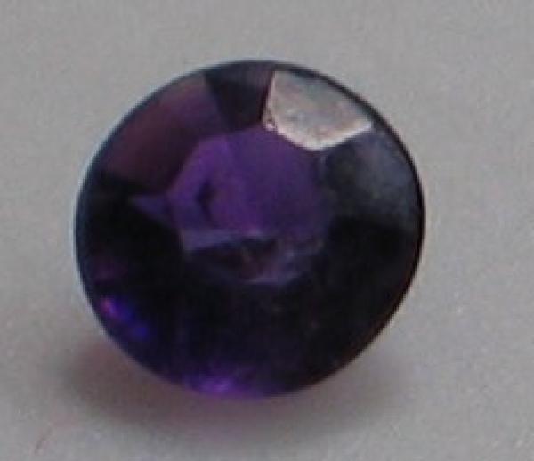 Amethyst, rund violett, Durchmesser: 3,60 mm