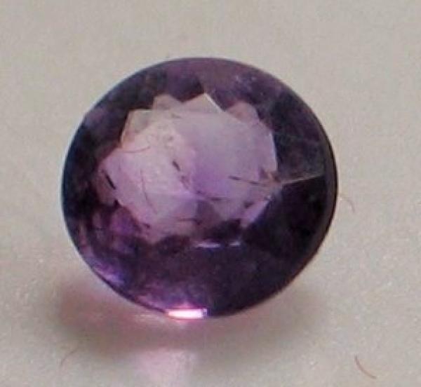 Amethyst, rund violett, Durchmesser: 4,41 mm