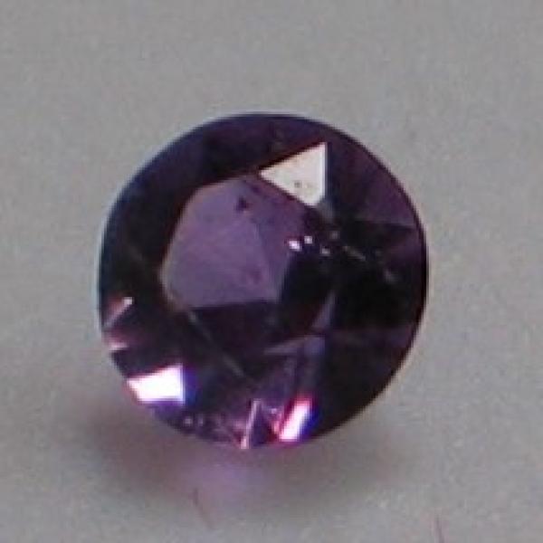 Amethyst, rund violett, Durchmesser: 3,45 mm